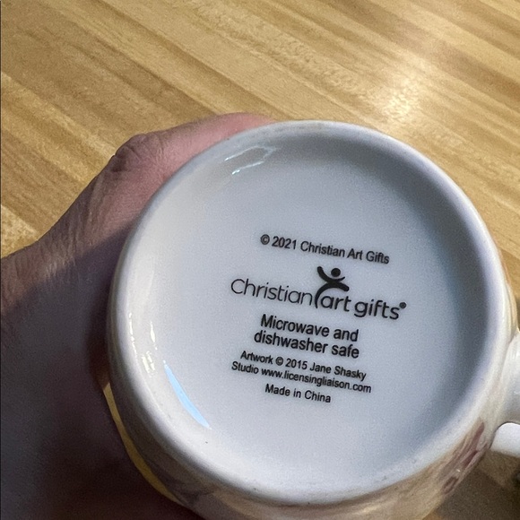 ( 0378) Inspirational Floral Mug with Gold Accents & WHT Horse Art - Picture 8 of 11